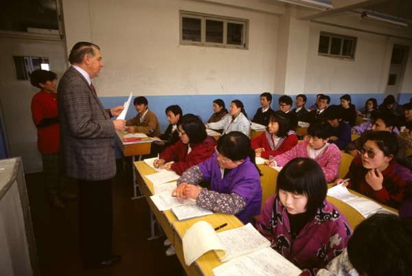 BYU Professor Teaching World Relgion Class in Beijing