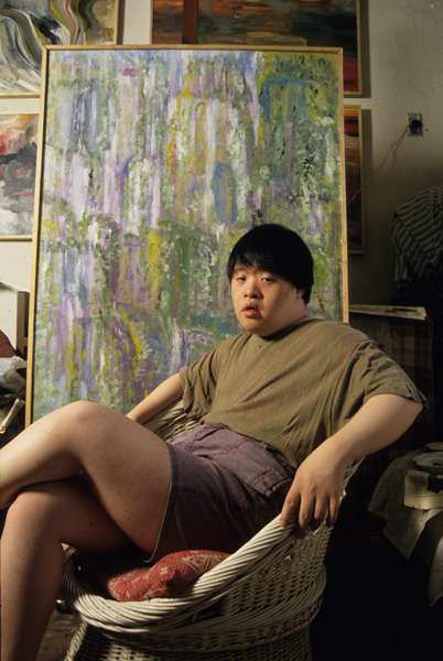 Artist with Downes syndrome