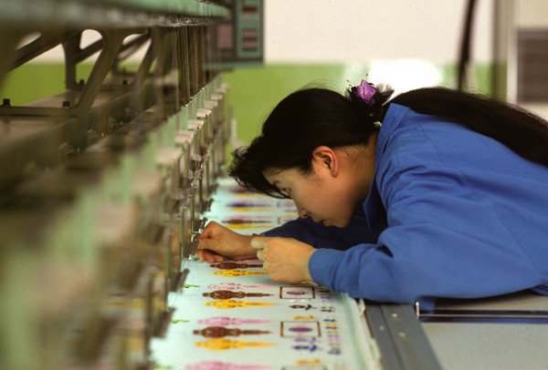 Sewing factory worker, Shanghai