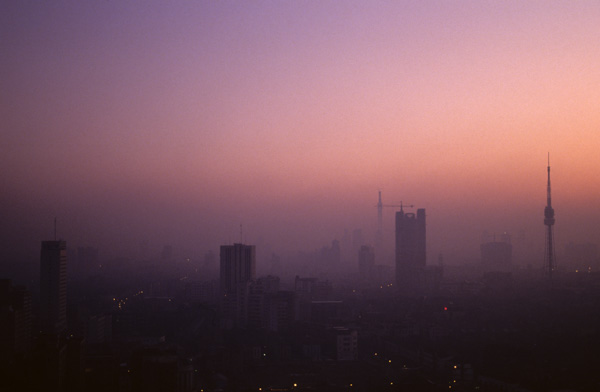 Shanghai in smog