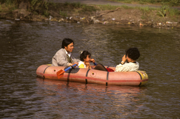 Boaters in park