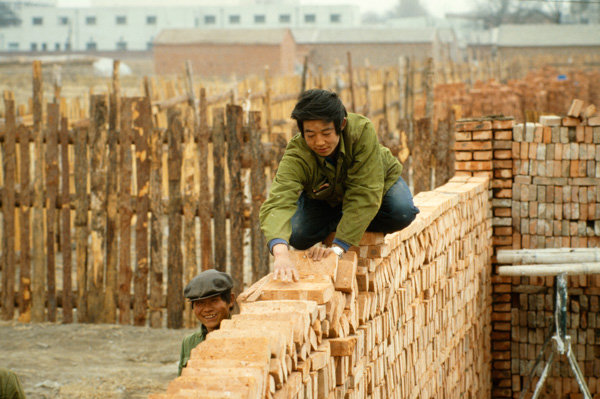 Bricklaying, Beijing, China