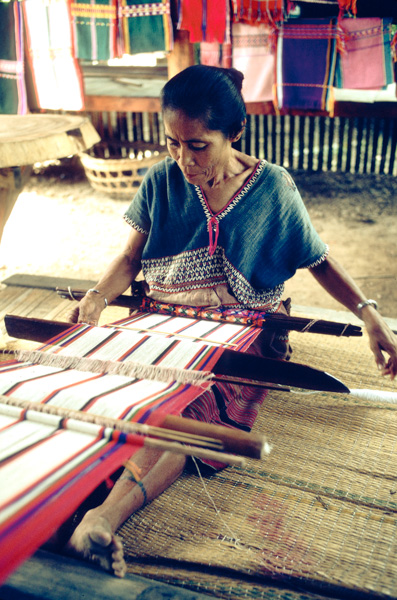 Woman weaving, Thailand