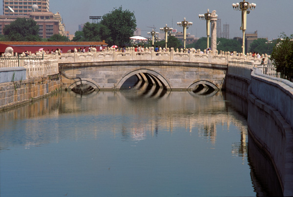 Bridge over moat, Tiananmen Square