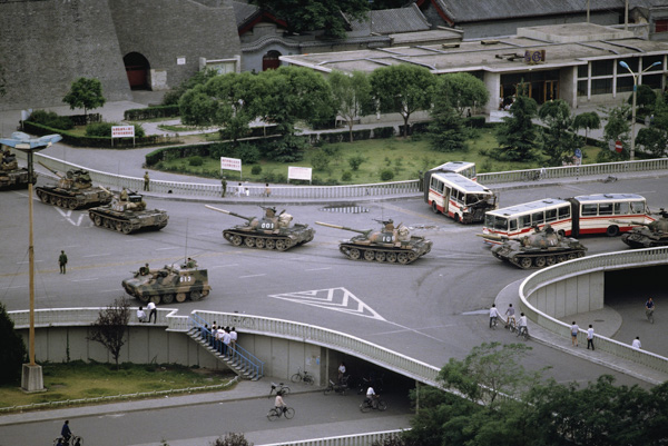 Tanks, Tiananmen crackdown