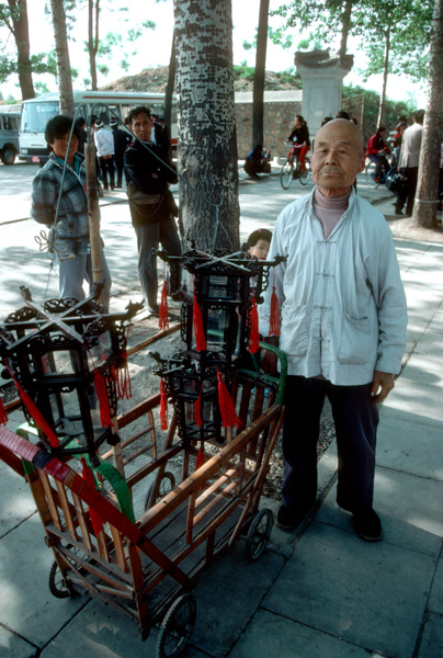 Man selling lanterns, Beijing, China