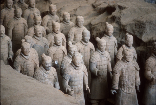 Terracotta warriors, Xian, China