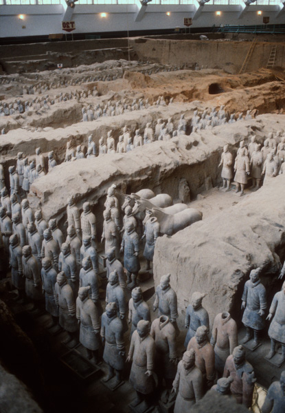 Terracotta warriors, Xian, China