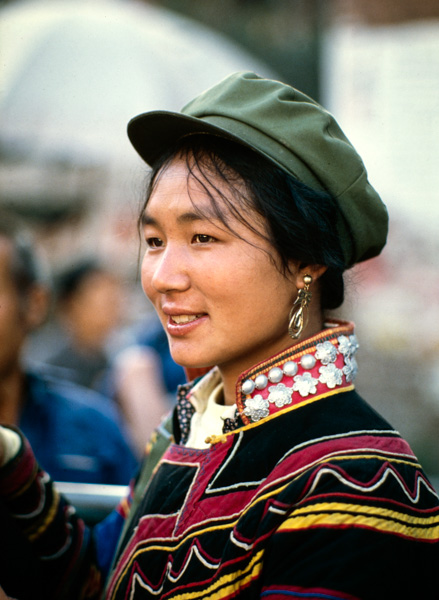 Yi minority woman, Xichang, China