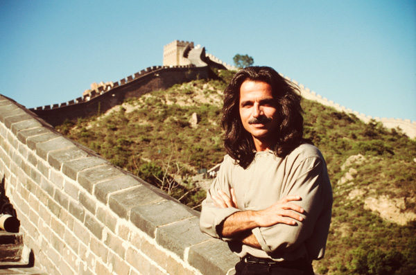 Singer Yanni at the Great Wall