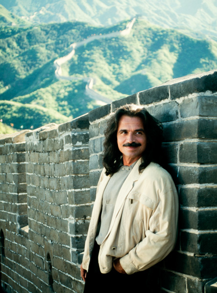 Singer Yanni at the Great Wall