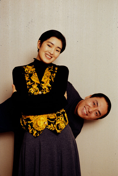 Director Zhang Yi Mou and actress Gong Li
