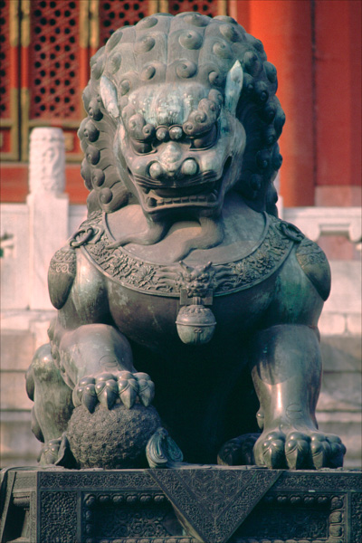 Lion statue, Forbidden City