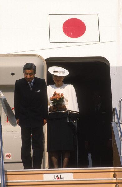 Japanese emperor Hirohito and wife