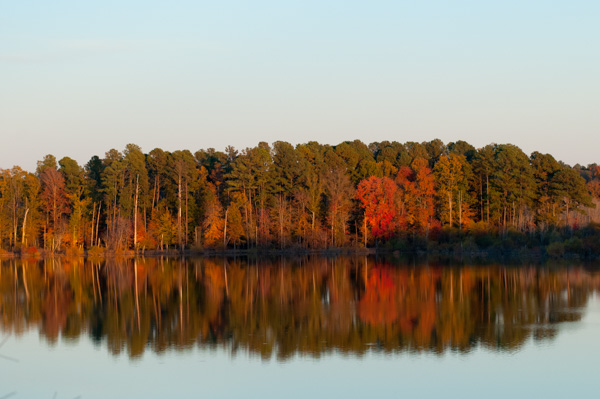 Fall colors and Jordan Lake