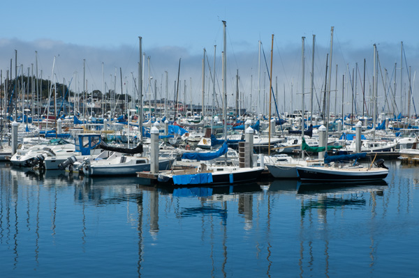 Boats and water, Monterrey, California