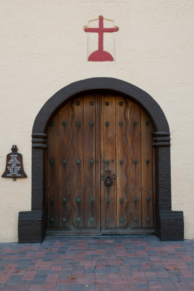 Santa Ynez Mission Door and Cross