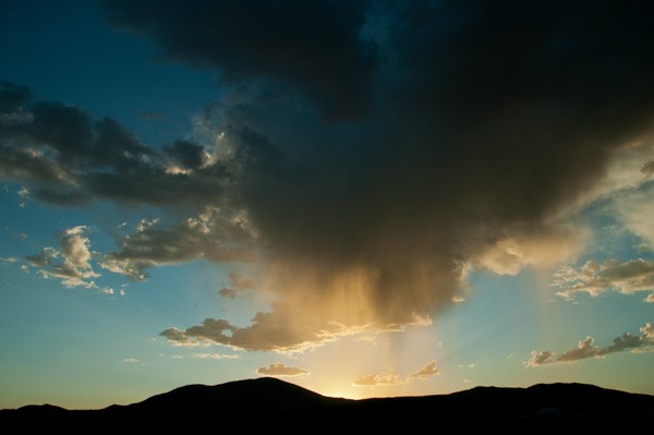 Sunset, clouds in Colorado