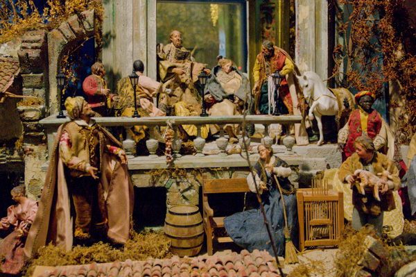 18th century nativity scene, Carmel Mission