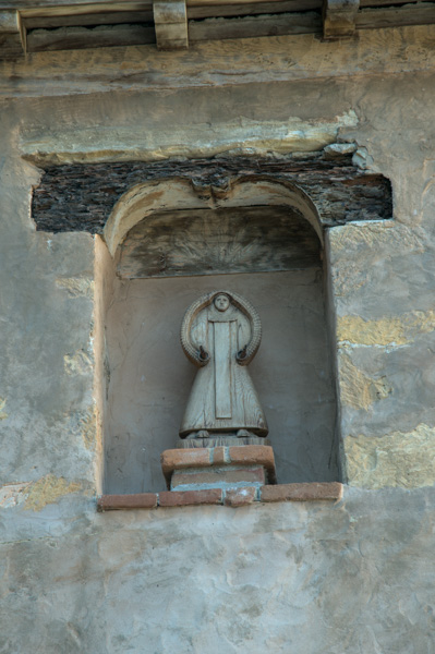 Mary statue, Carmel Mission