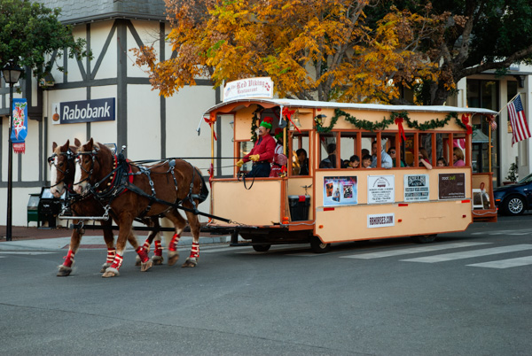 Horse cart, Solvang, California