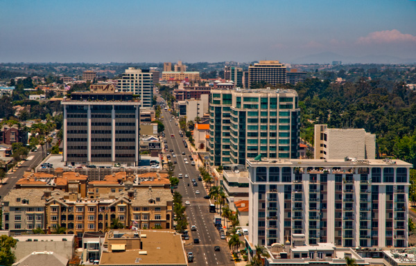 Aerial view of San Diego, California