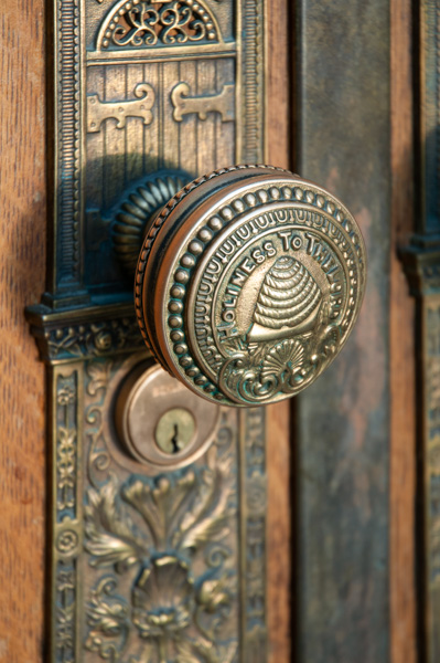 Doorknob on the Salt Lake Temple, Salt Lake City, Utah