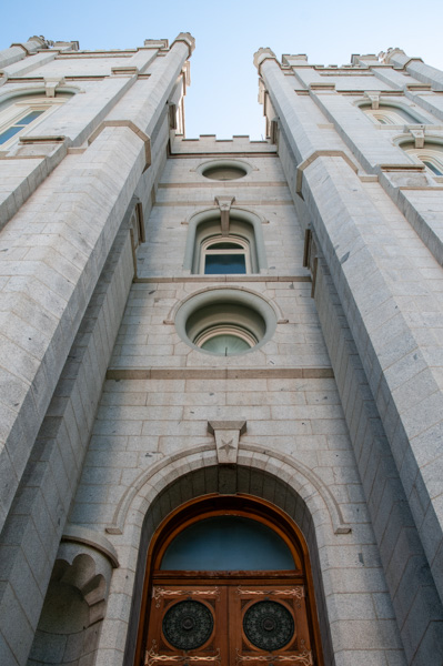 Detail on the Salt Lake Temple, Salt Lake City, Utah