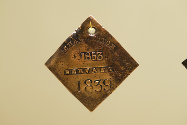 Slave badge, Charleston