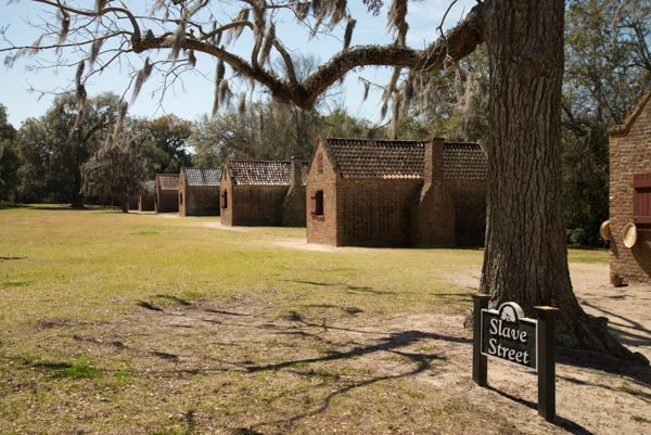 Restored slave quarters, Boon Hall plantation