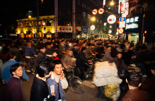 Bicycle traffic, Shanghai