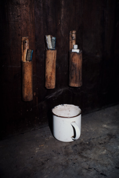 Bamboo toothbrush holders, Peace Village