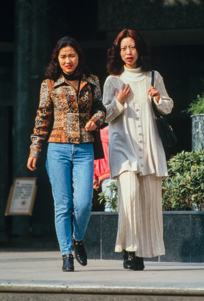 Fashionably dressed young women, Guangzhou