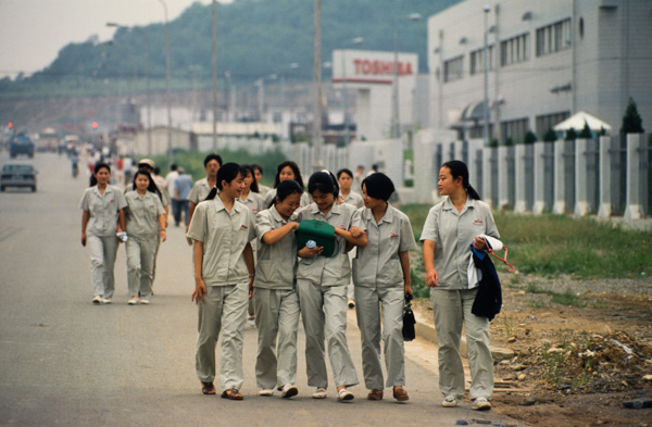 Women workers at Toshiba, Dalian, China