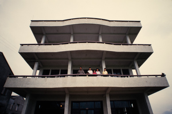 Three-story rural house