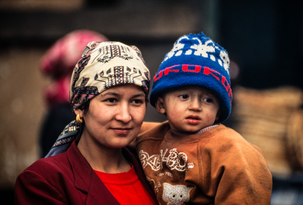 Muslim woman and child, Beijing