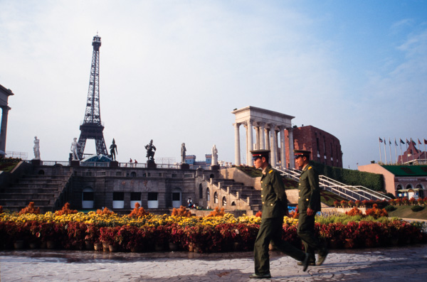 Soldiers in World Park, Beijing