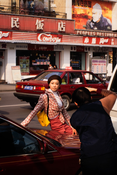 Model photographed, Shanghai