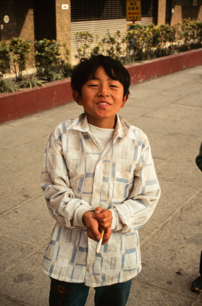 Boy smoking