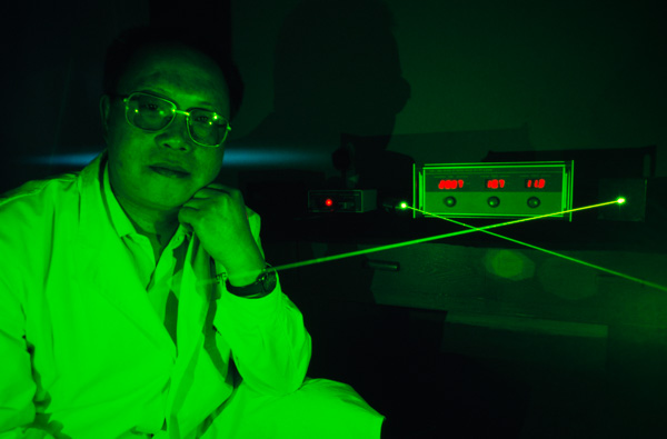 Scientist and laser, China