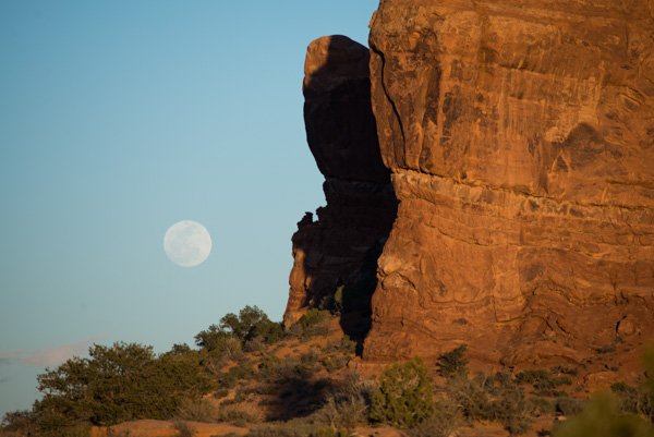 Moonrise at Arches