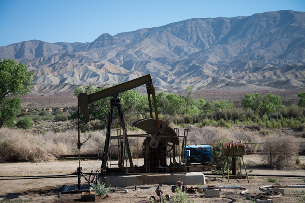 Oil derrick, California