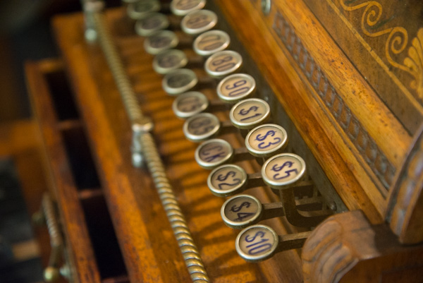 Antique cash register