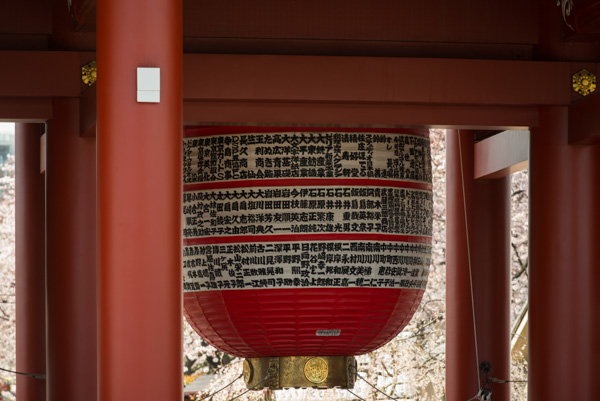 Lantern, Sensoji Temple, Tokyo, Japan.