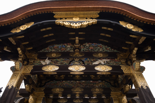 Gate, Nijo-jo Castle, Kyoto, Japan