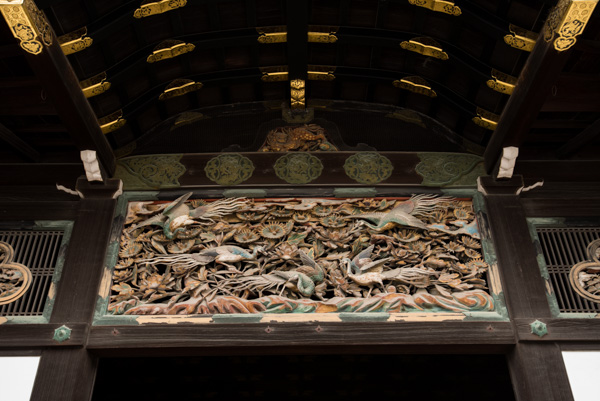 Inside ceiling of buiding, Nijo-jo Castle, Kyoto, Japan