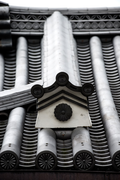 Roof tile detail, Kyoto Imperial Palace, Kyoto