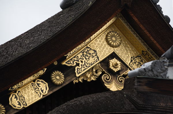 Roof detail, Nijo-jo Castle, Kyoto, Japan