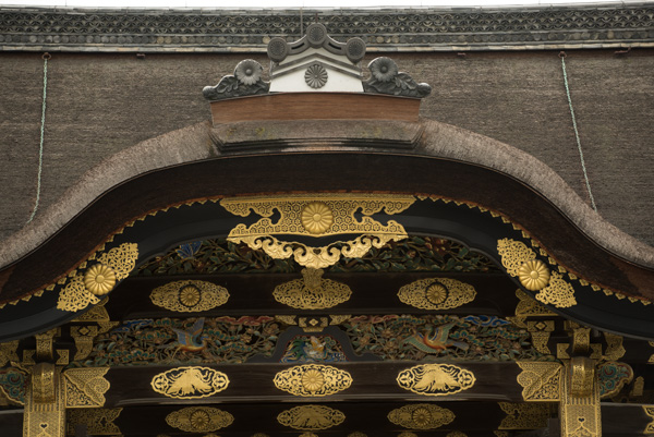 Gate detail, Nijo-jo Castle, Kyoto, Japan