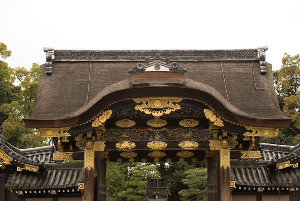 Gate detail, Nijo-jo Castle, Kyoto, Japan